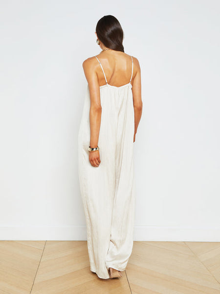 L'AGENCE Hina Jumpsuit in Creme Brulee