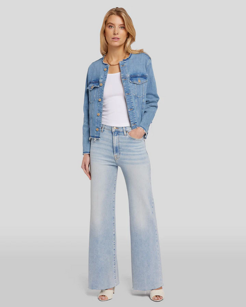 7 For All Mankind Ultra Hi Rise Jo in Sunday wash