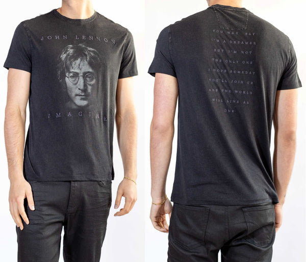 John Varvatos JOHN LENNON IMAGINE Tee - Black