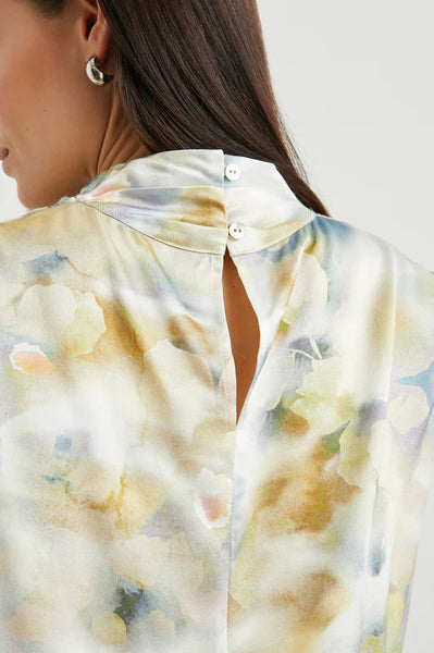 Rails Kaleen Satin Crepe Top in Diffused Blossom
