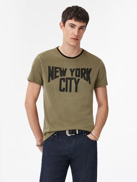 John Varvatos JOHN LENNON NEW YORK CITY Tee - Mushroom
