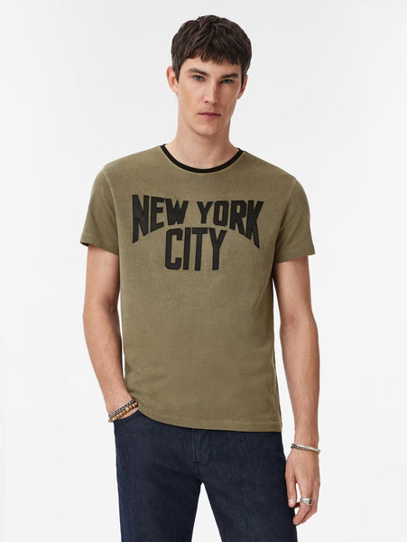 John Varvatos JOHN LENNON NEW YORK CITY Tee - Mushroom