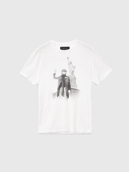 John Varvatos JOHN LENNON NYC Peace Tee - Salt