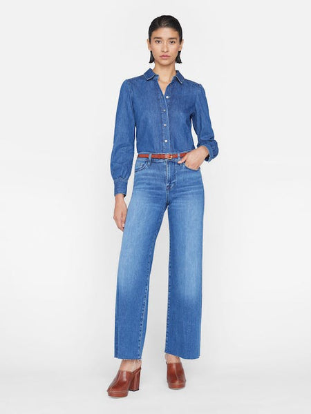 FRAME Le Slim Palazzo Raw After in Crossings