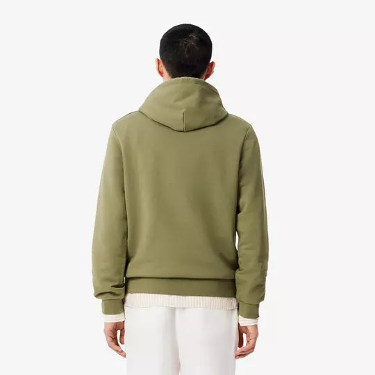Lacoste Cotton Fleece Hoodie - Khaki