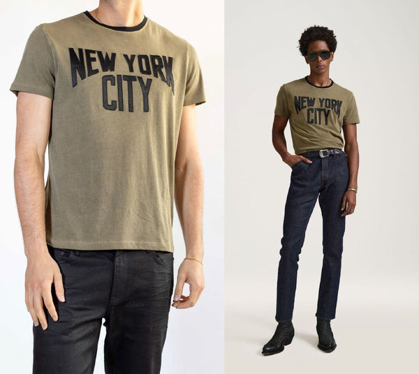 John Varvatos JOHN LENNON NEW YORK CITY Tee - Mushroom
