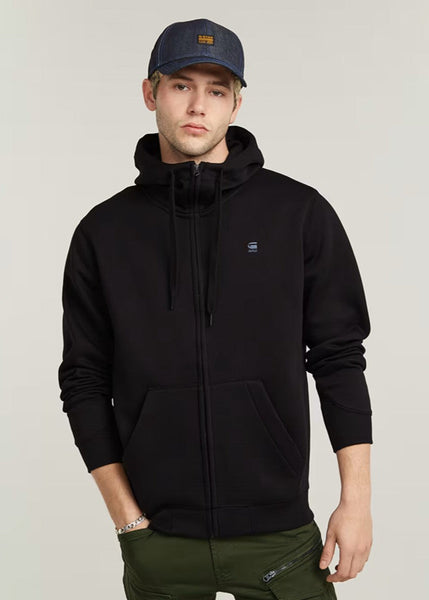G-STAR Premium Core Hooded Zip Sweater - Black