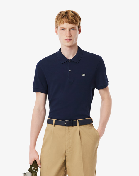Lacoste Regular Fit Pima Cotton Polo - Navy