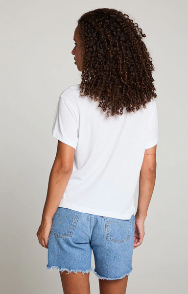 Chaser Rolling Stones Painterly Tongue Logo Tee White