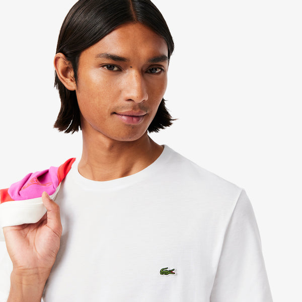 Lacoste Crew Neck Pima Cotton T-Shirt - White