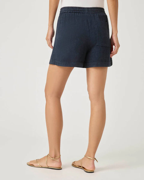 Splendid Coastal Rayon Linen Short in Navy