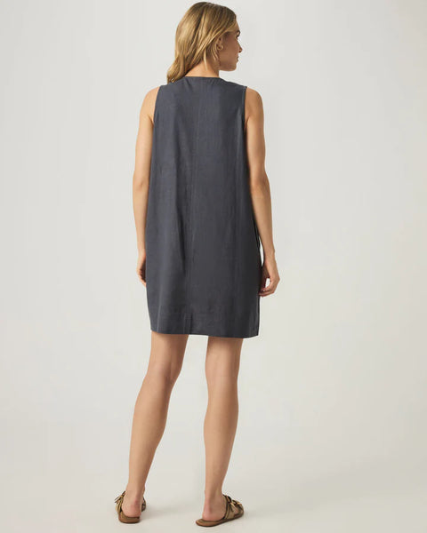 Splendid Dawson Linen Sleeveless Dress in Ink