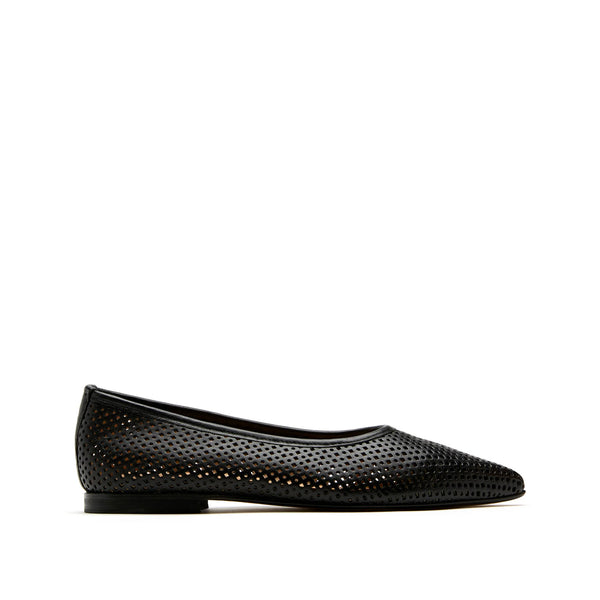 Sister Soeur Bowie Perforated Slip-On Shoe in Black