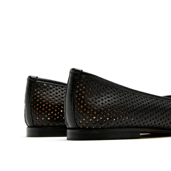 Sister Soeur Bowie Perforated Slip-On Shoe in Black