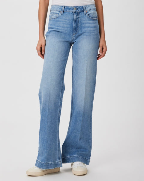 Paige Leenah 32" Hi Waist Sleek Wide Leg in Nightingale