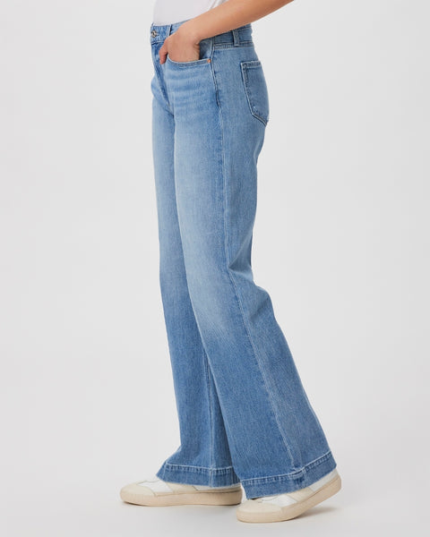 Paige Leenah 32" Hi Waist Sleek Wide Leg in Nightingale