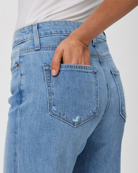 Paige Leenah 32" Hi Waist Sleek Wide Leg in Nightingale