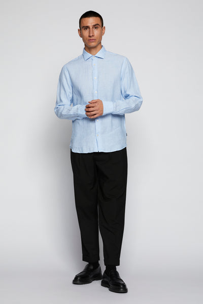 Matinique MA Marc Linen Shirt - Chambray Blue