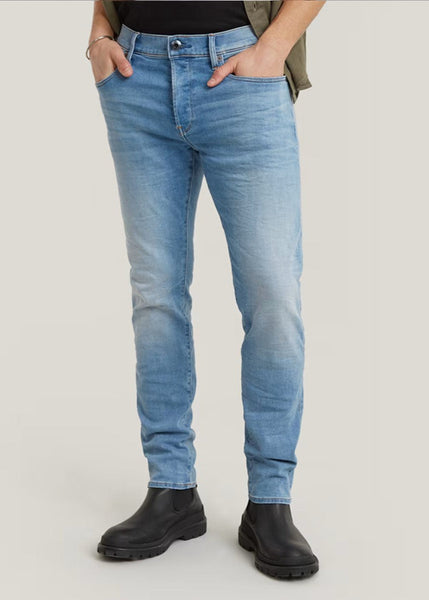 G-STAR Men's 3301 Regular Tapered - Lt Indigo Aged