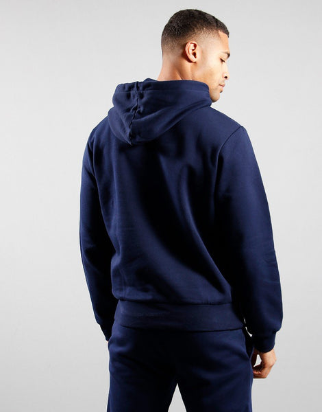 Lacoste Cotton Fleece Hoodie - Navy