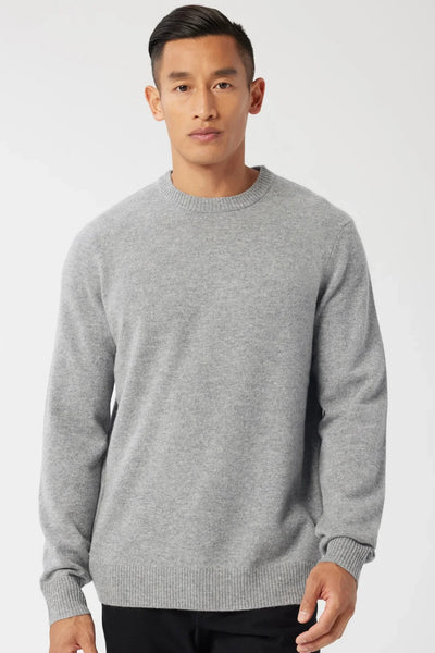 Good Man Brand Cashmere Crew Sweater - Heather Grey