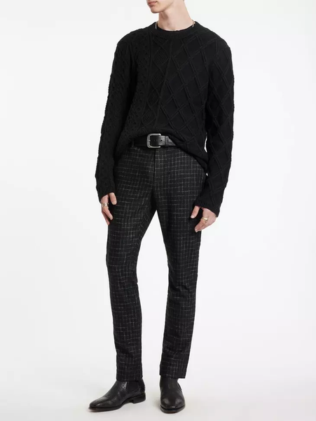 John Varvatos Dotel Crewneck Sweater - Black