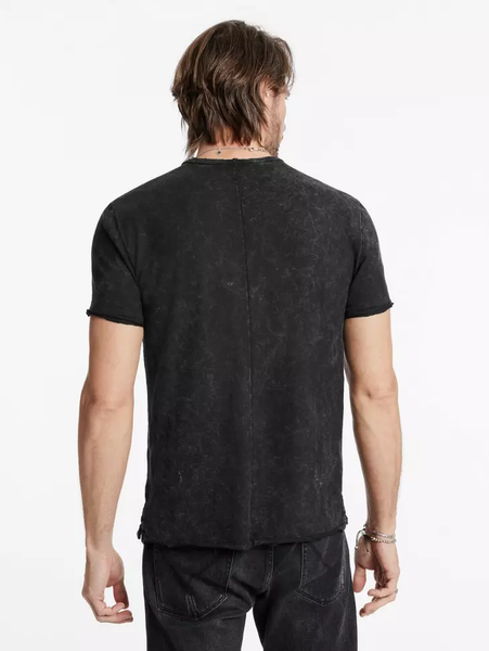 John Varvatos MERCIER SS Crew Patina Wash - Black