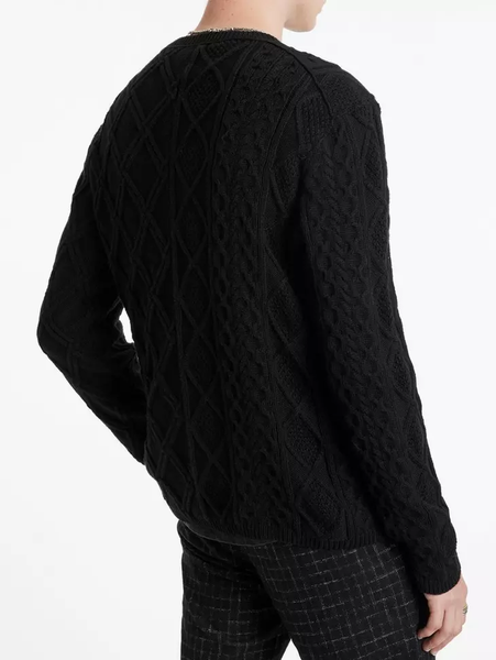 John Varvatos Dotel Crewneck Sweater - Black