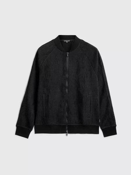 John Varvatos RIGGINS Python Jacquard Bomber - Black
