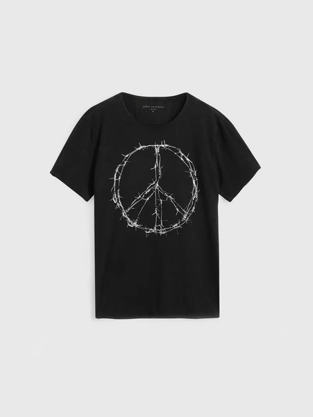 John Varvatos Barbwire PeaceTee - Black
