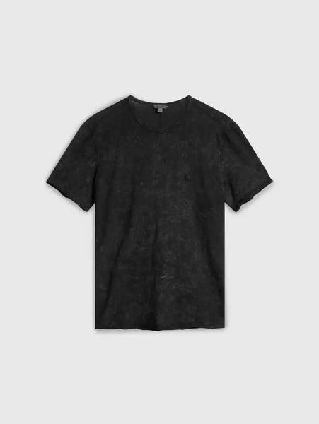 John Varvatos MERCIER SS Crew Patina Wash - Black
