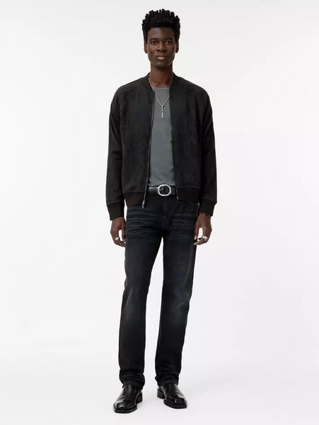 John Varvatos RIGGINS Python Jacquard Bomber - Black
