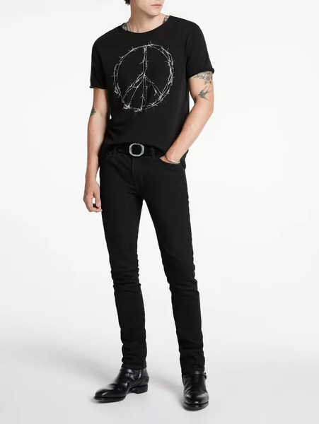John Varvatos Barbwire PeaceTee - Black