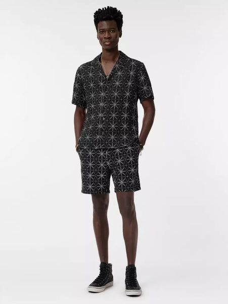 John Varvatos DAN Camp Shirt - Black
