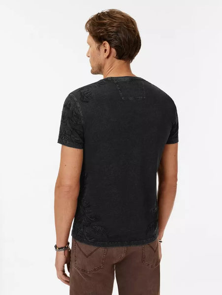 John Varvatos WESTERN EMBROIDERY Tee - Black
