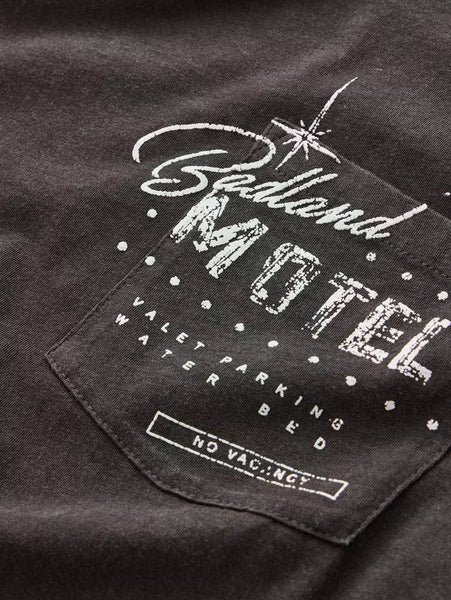 John Varvatos BADLANDS SKULL Tee - Charcoal