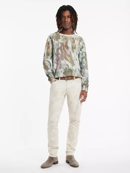 John Varvatos ROMAIN Crewneck Sweater - Classic White