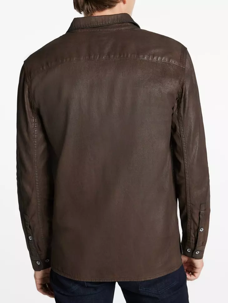 John Varvatos Cole Regular Fit L/S Shirt - Dark Brown