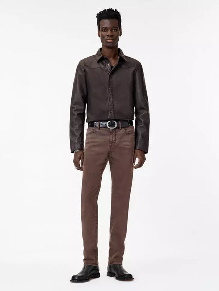 John Varvatos SAMUEL Leather Shirt Jacket - Black