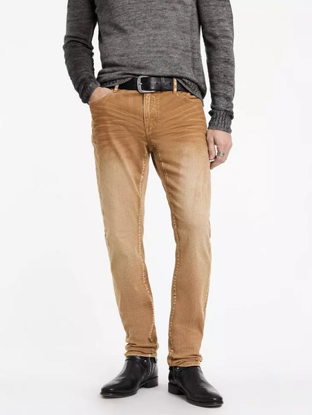 John Varvatos J702 Slim Fit Jean - Sand Dune Wash - Sienna Brown