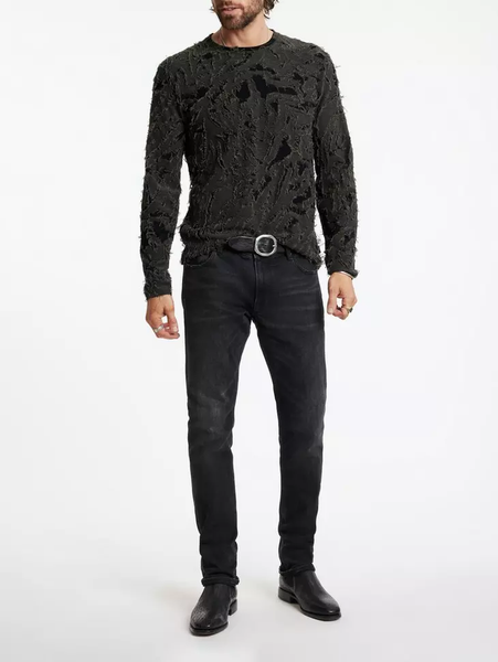 John Varvatos Cyrus Crewneck - Deep Olive