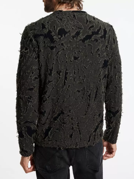 John Varvatos Cyrus Crewneck - Deep Olive