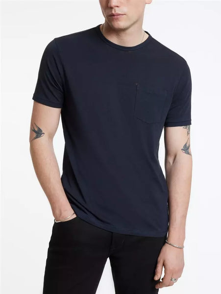 John Varvatos BOND Burnout Crew - Navy