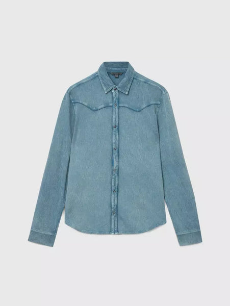 John Varvatos MINER Western Shirt - Denim Heather