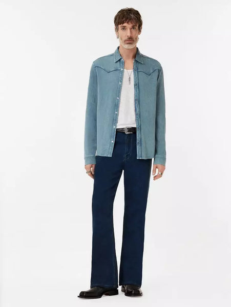 John Varvatos MINER Western Shirt - Denim Heather