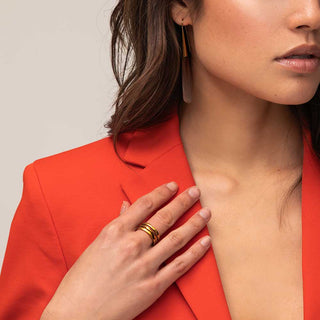 SOKO Twist Stacked Rings in Gold