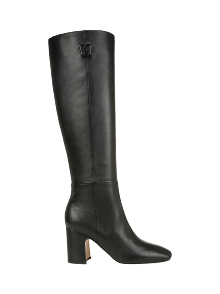 Sam Edelman Faren Tall Leather Boot  in black