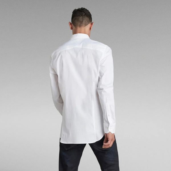 G-STAR Dressed Stretch Super Slim L/S Shirt  - White