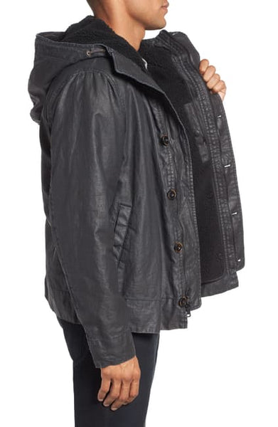 John Varvatos Army Hoodie Jacket - Midnight