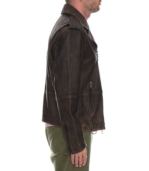 John Varvatos Leather Moto Jacket